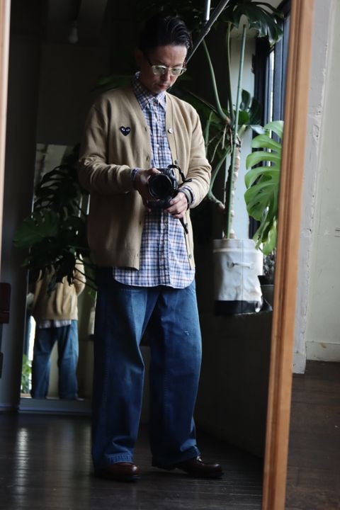 PLAY COMME des GARCONS CARDIGANスタイル