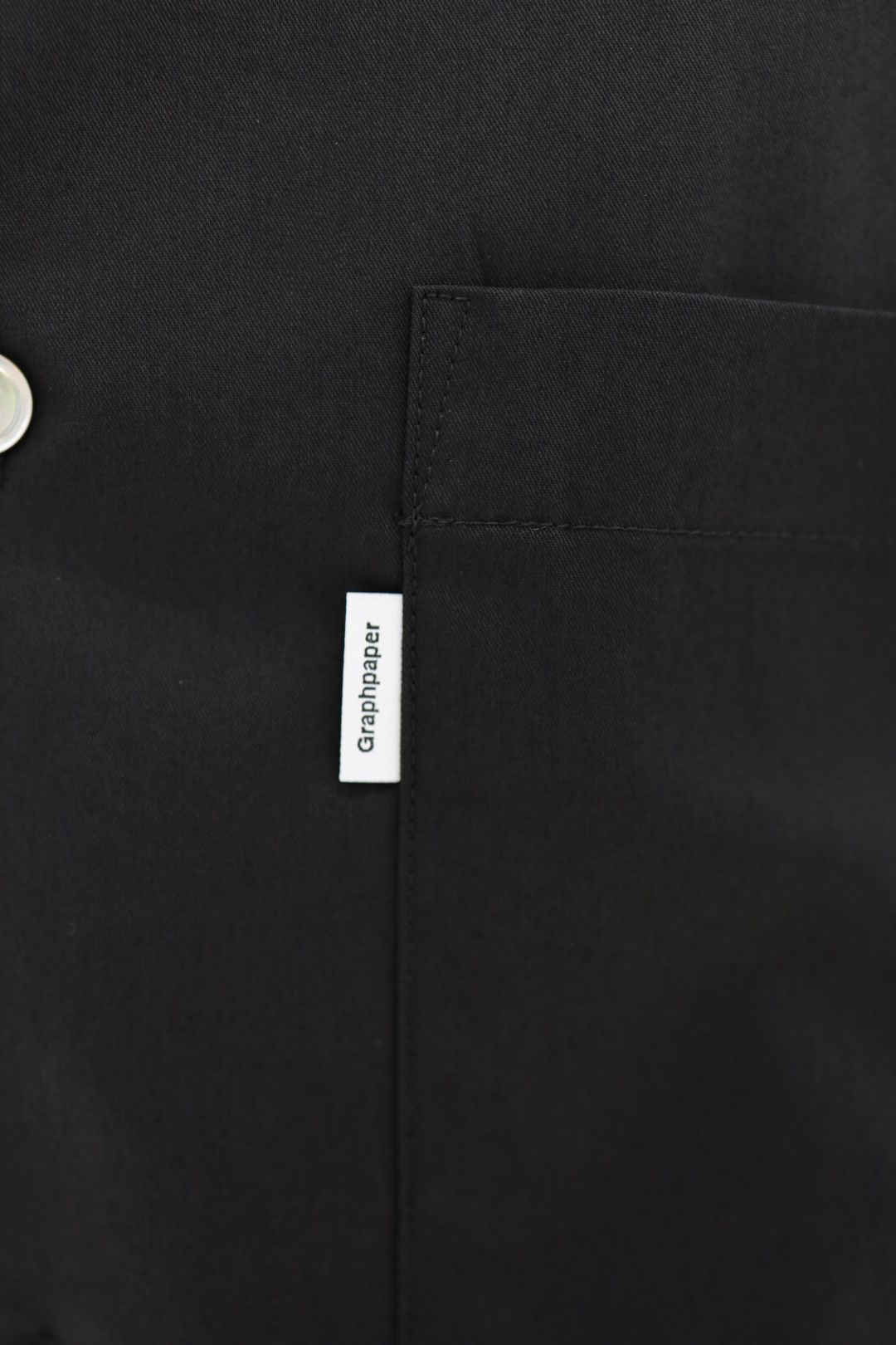 グラフペーパー 26SS Solotex Twill S/S Oversized Box Shirt(GM261-50159B)BLACK☆3月20日(金)発売！