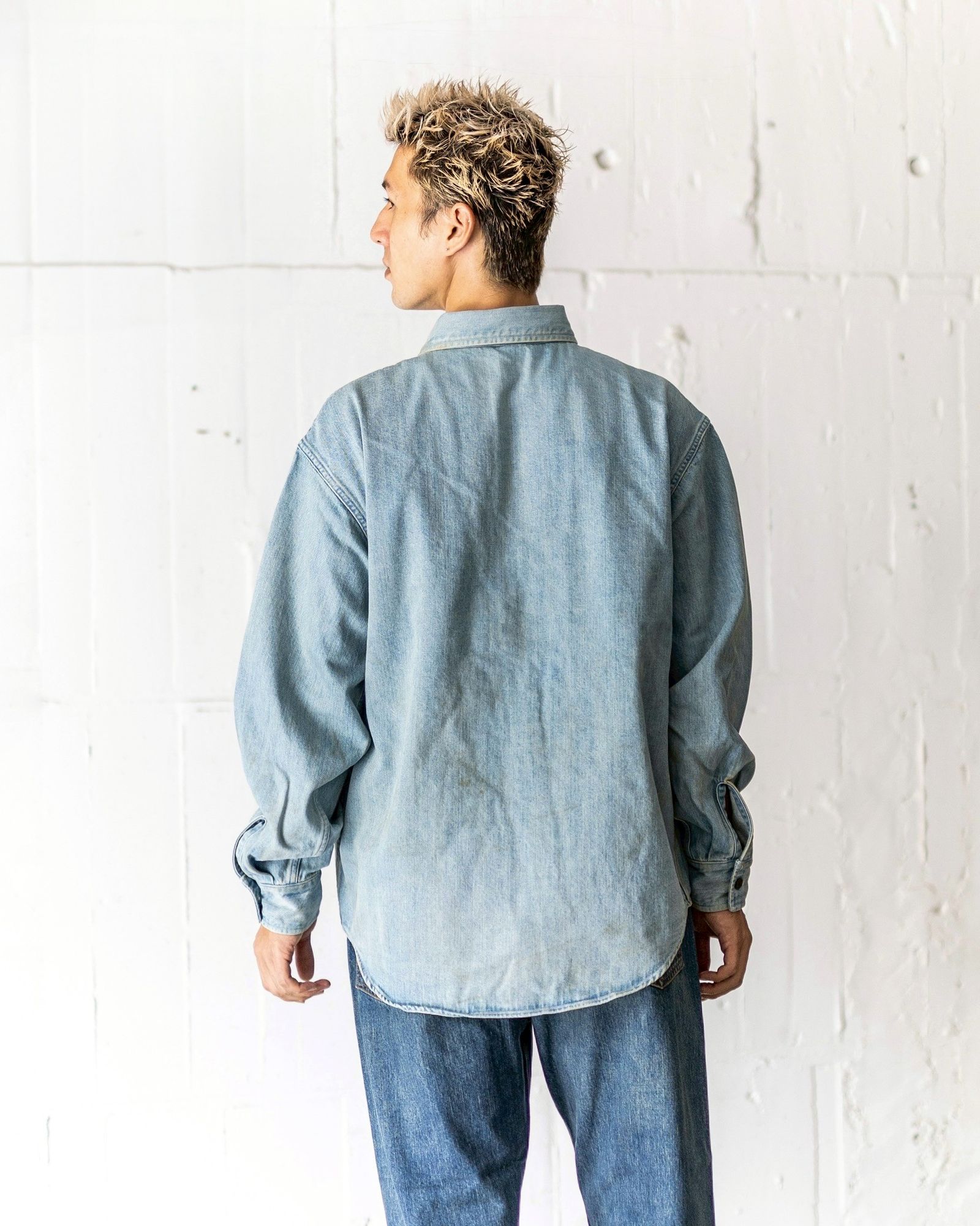A.PRESSE CPOシャツ　size:2 A.PRESSE - アプレッセ 2025 STYLE2 Vintage Denim CPO Shirt