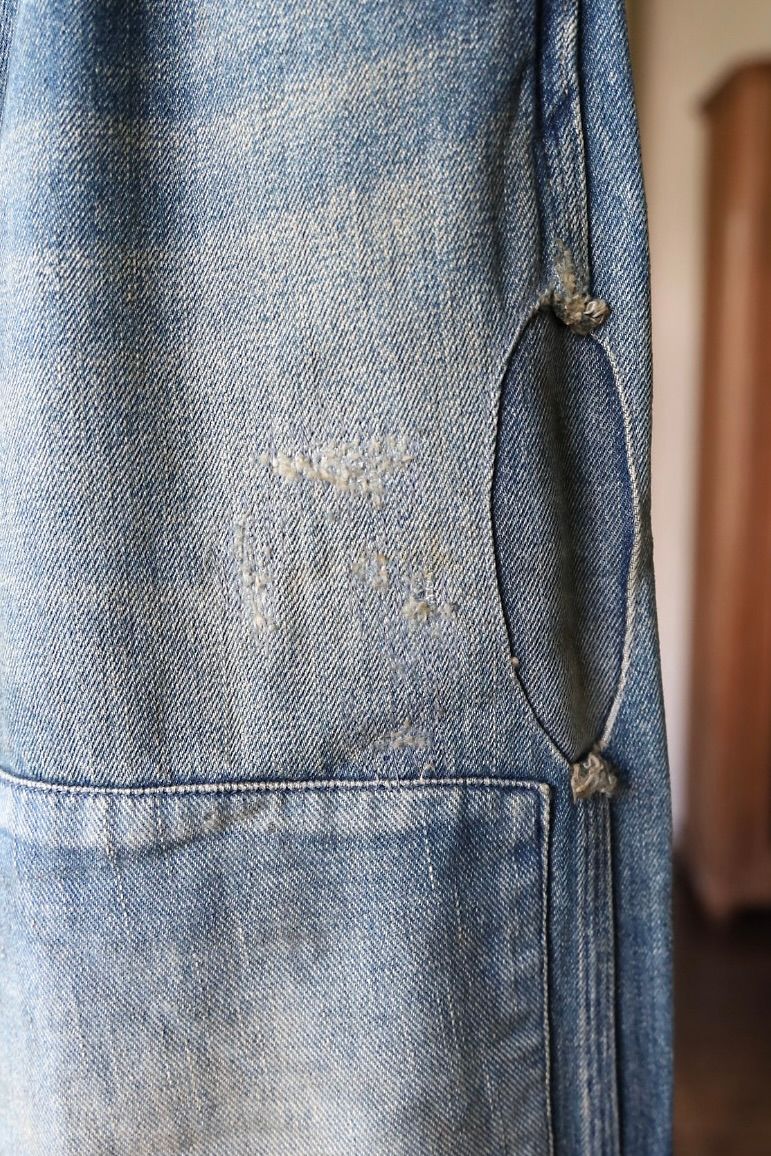 BOW WOW 25FWバウワウ  MINER'S REPAIRED DENIM WORK PANTS(BW252-MRDWP) AGED INDIGO