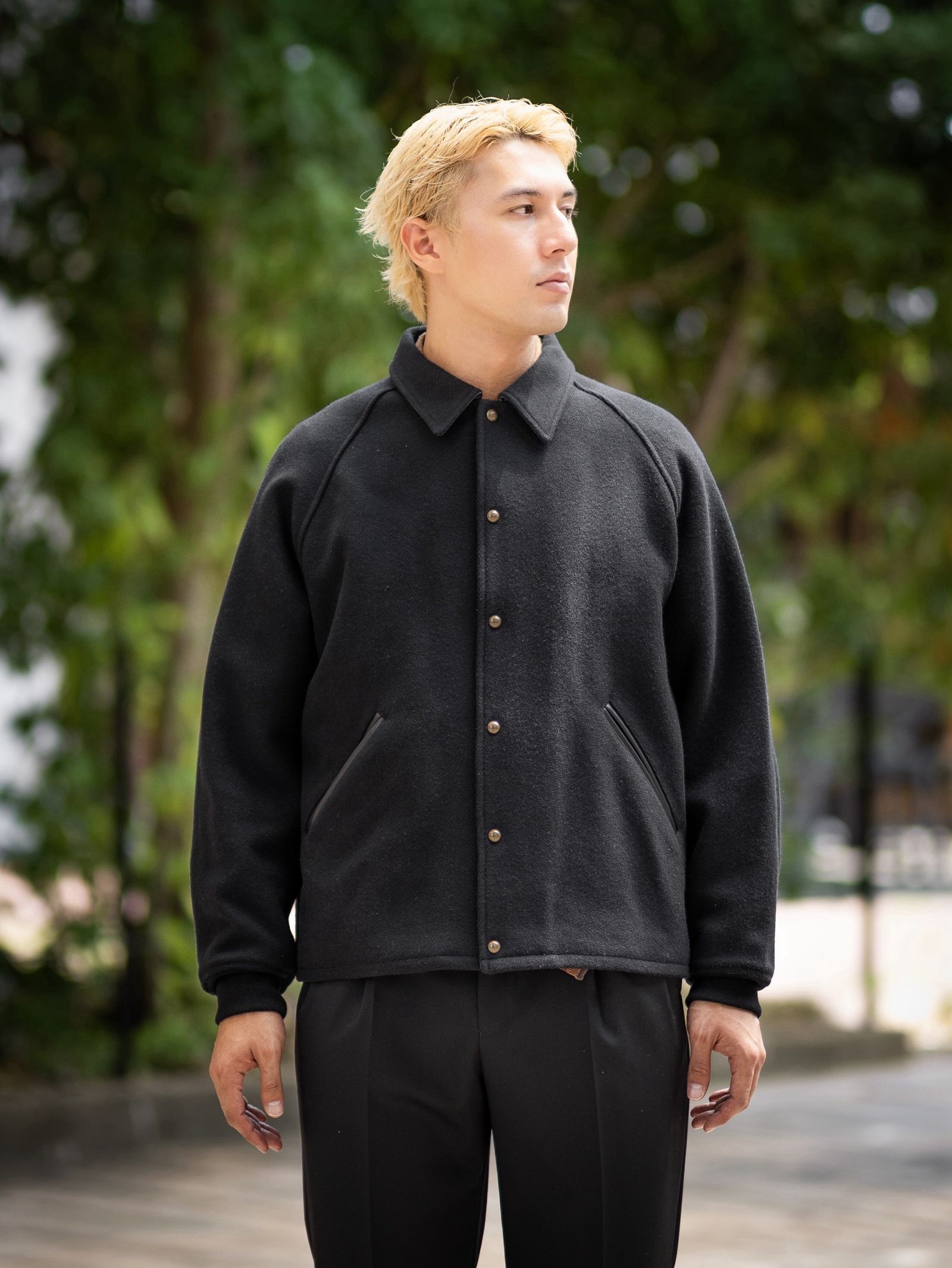 A.PRESSE 新作High Twist Cashmere Melton Coach Jacket