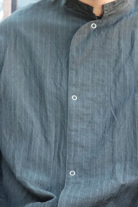 YOKE IN STRIPE SLEEPING SHIRT JACKET style.2022.5.4