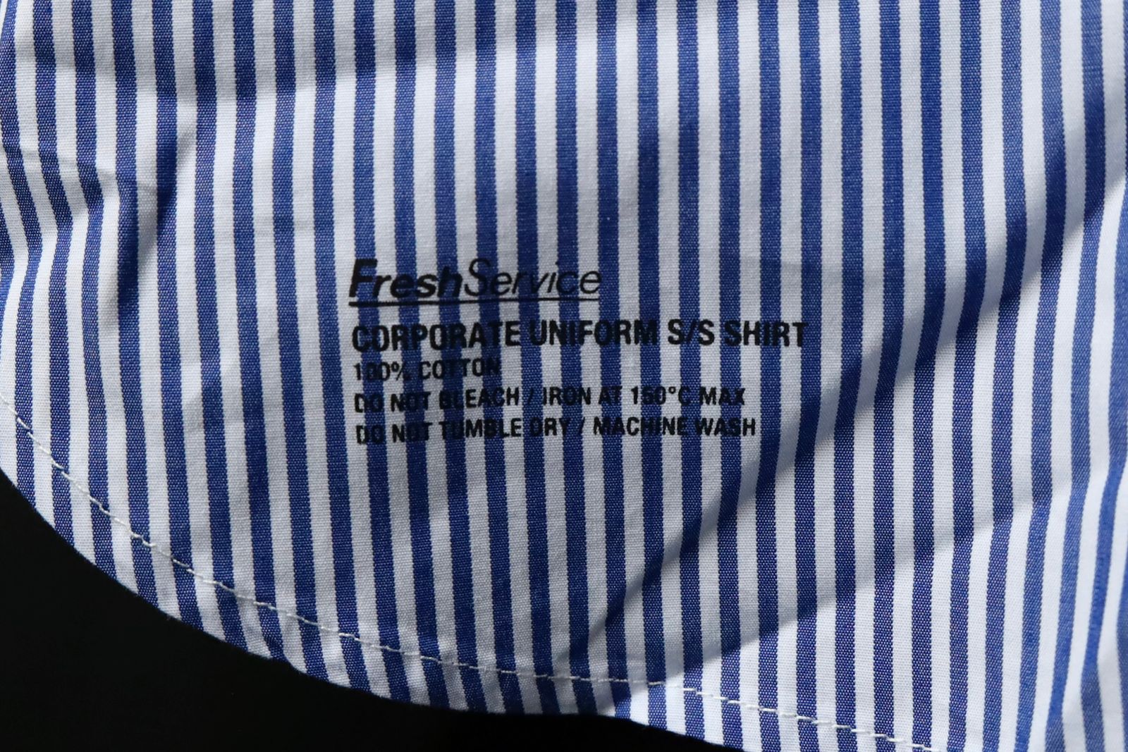 フレッシュサービス  CORPORATE UNIFORM S/S SHIRT(BLUE STRIPE)