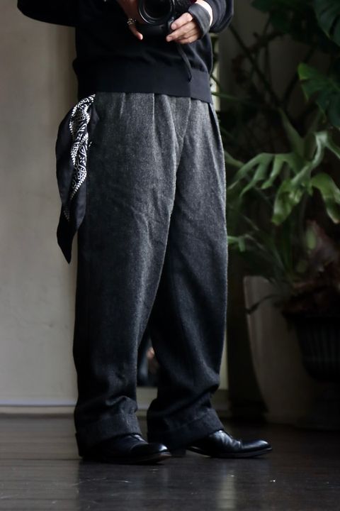 A.PRESSE 23SS Cashmere High Gauge Crew Neck Sweaterスタイル2023.1.18.