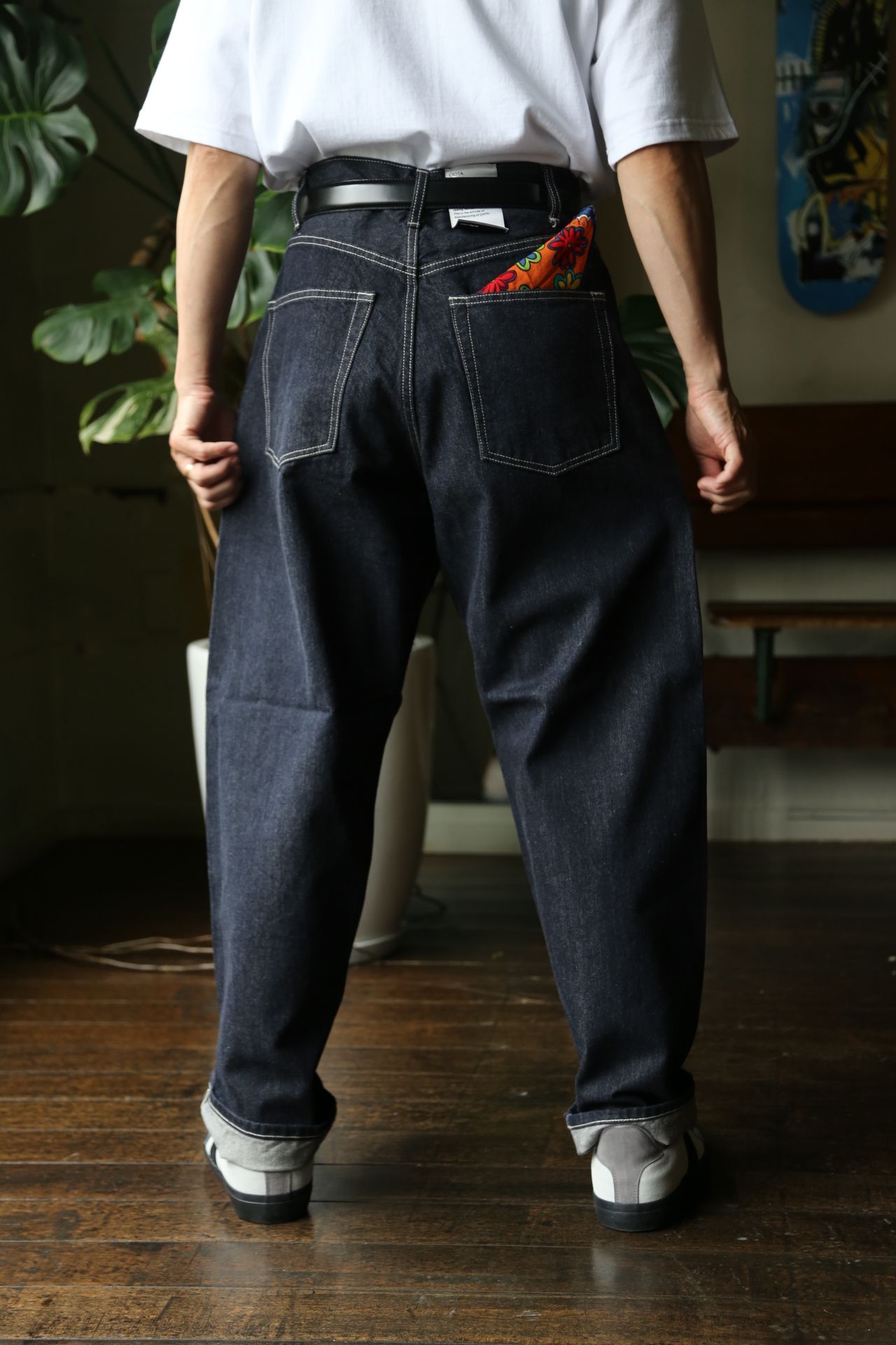 CIOTA for Graphpaper Suvin Cotton Denim Pants style.8.14. | 1849