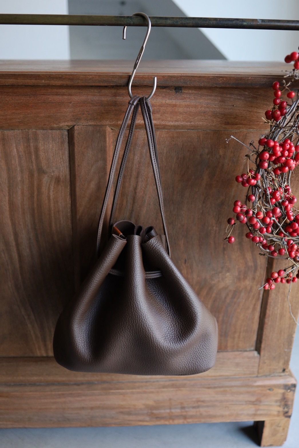 エンダースキーマ バッグbucket bag(yv-b-bkb)dark brown☆12月6日(土)発売！