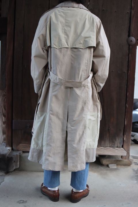 SEEALL RECONSTRUCTED TRENCH COAT(SAU23 CT601) MIX style. 2022.03.17.