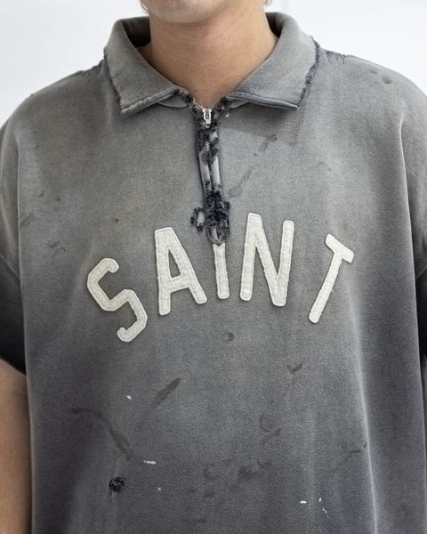 セントマイケル SAINT HALF ZIP SWEAT (BLACK) 4月11日(土)新作発売！