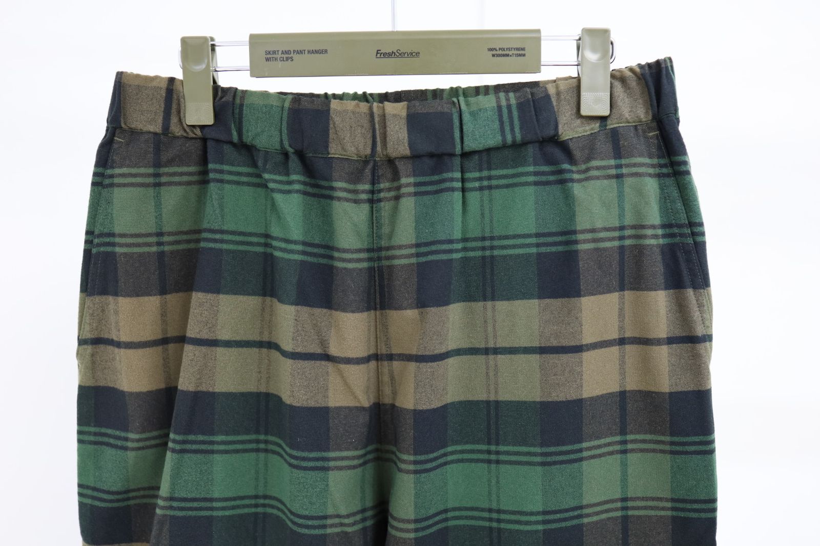 フレッシュサービス FLANNEL CHECK UTILITY OVER PANTS(FSP254-40060)GREEN☆11月15日(土)発売！