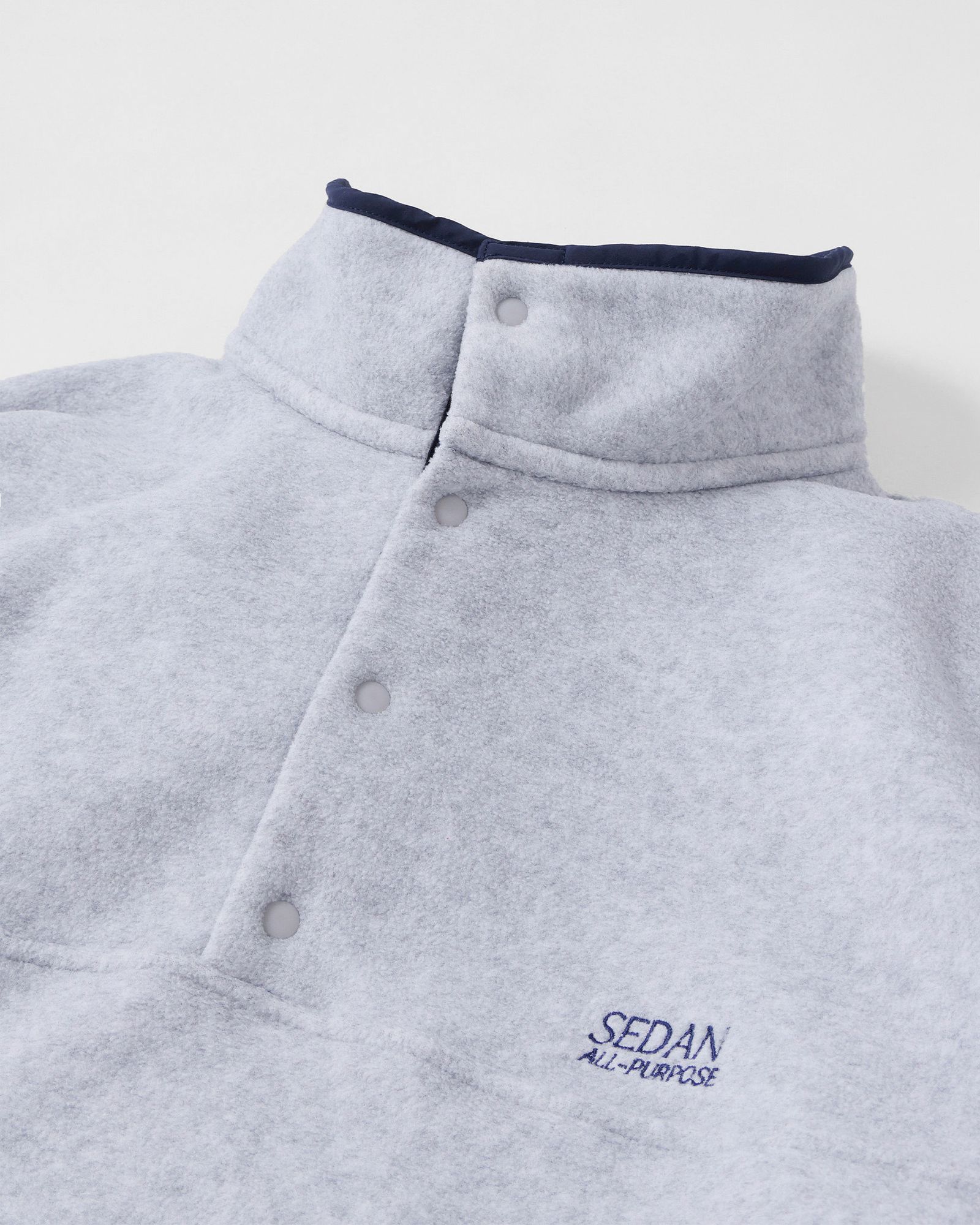 セダンオールパーパス FW25 Fleece Snap Pullover(SD25F-CT11)Ash☆11月1日(土)発売!