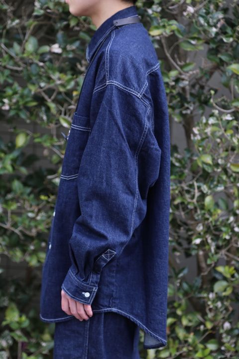 Denime Five Pocket Pants & Denime Regular Collar Shirt style 2020.12.26.