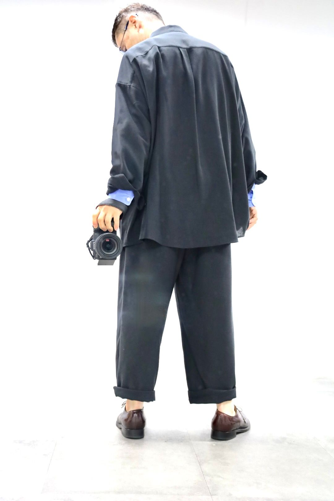 グラフペーパー 26SS Viscose Viyella Sleeping Easy Pants(GM261-40458)CHARCOAL☆3月14日(土)発売！