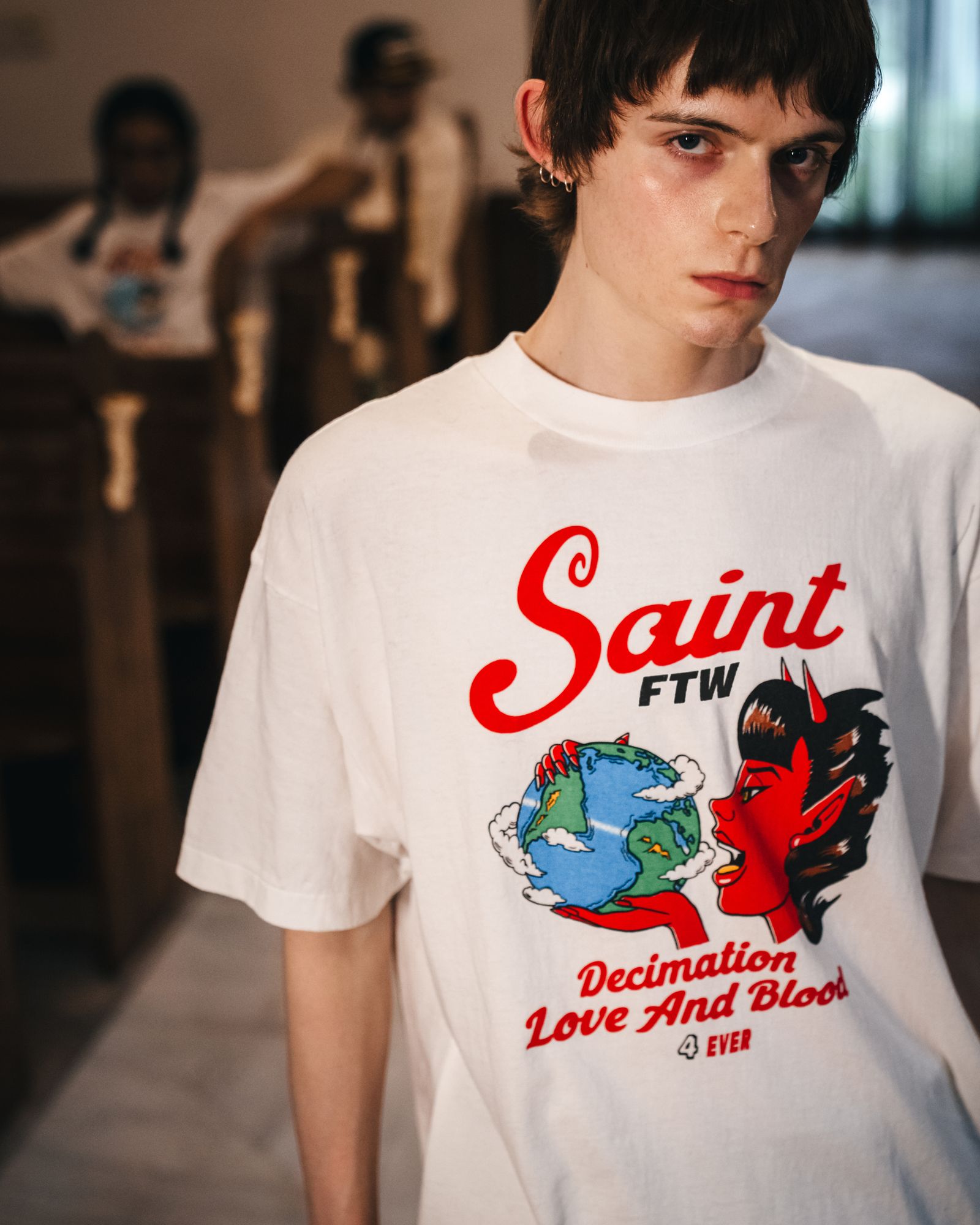 SAINT M×××××× - セントマイケル Tシャツ SAINT DEVIL SS TEE(SM