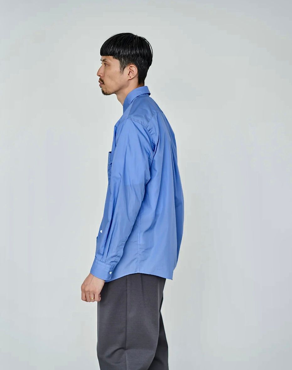 グラフペーパーシャツ Broad Regular Collar Shirt (GM251-50005B)BLUE☆7月19日(土)発売！