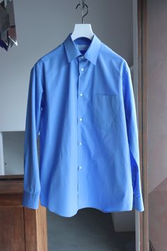 グラフペーパーシャツ 25SS ALUMO for GP Regular Collar Shirt(GM251-50094B)BLUE