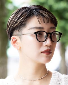 ノチノオプティカル  "JIFUSAN" #1. GLOSS BLACK × CLEAR to GREY(調光モデル)