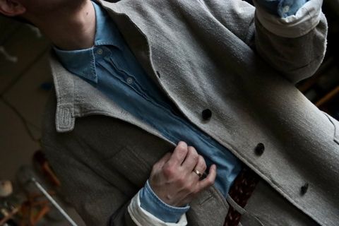 A.PRESSE 23SS Hunting Jacket & Herringbone Trousersスタイル.2023.3.5.