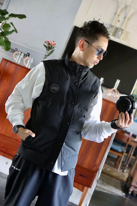 CANADA GOOSE カナダグースGARSON VEST BLACK LABELスタイル