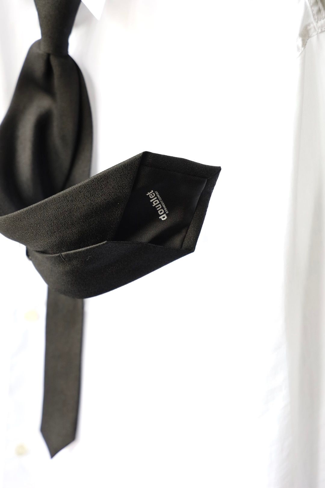 doublet ダブレット26AW TSHAPE MEMORY SHIJIRA TIE (26AW37BL269)BLACK☆8月15日(土)発売！