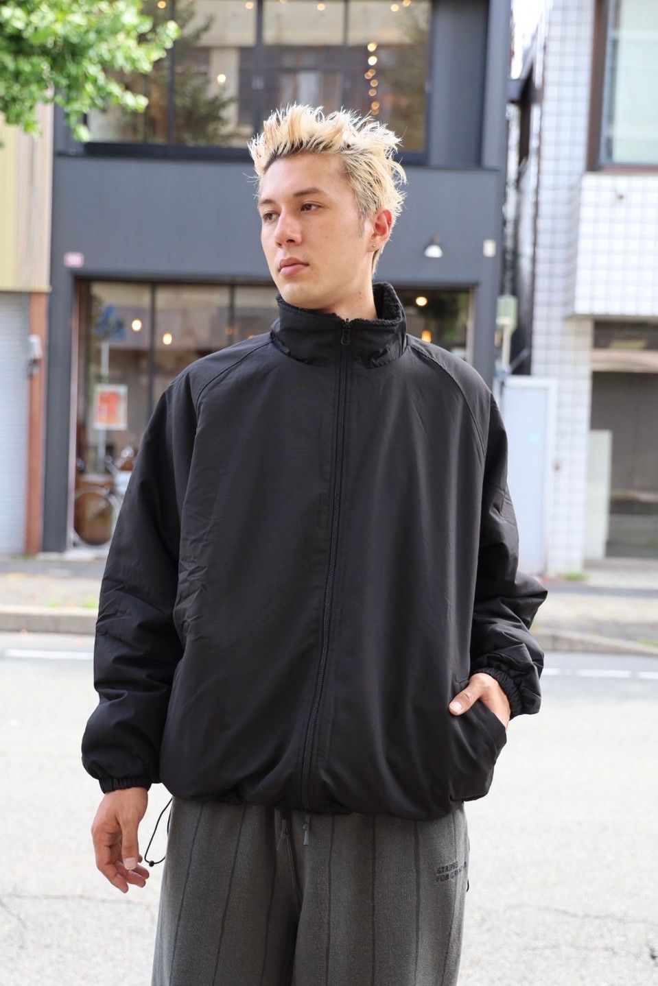 イズネスミュージック 25AW DELAY REVERSIBLE FLEECE JACKET (IMP6_22_MUSIC DELAYJK01)BLACK☆新作発売！