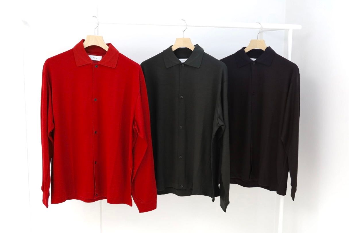 マーカ 26AW SHIRT CARDIGAN(M26C15CS01C)RED☆新作発売！