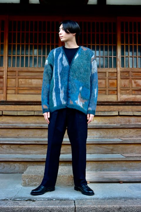 YOKE ROTHKO JACQUARD CARDIGAN(YK21AW0284S)GREEN style