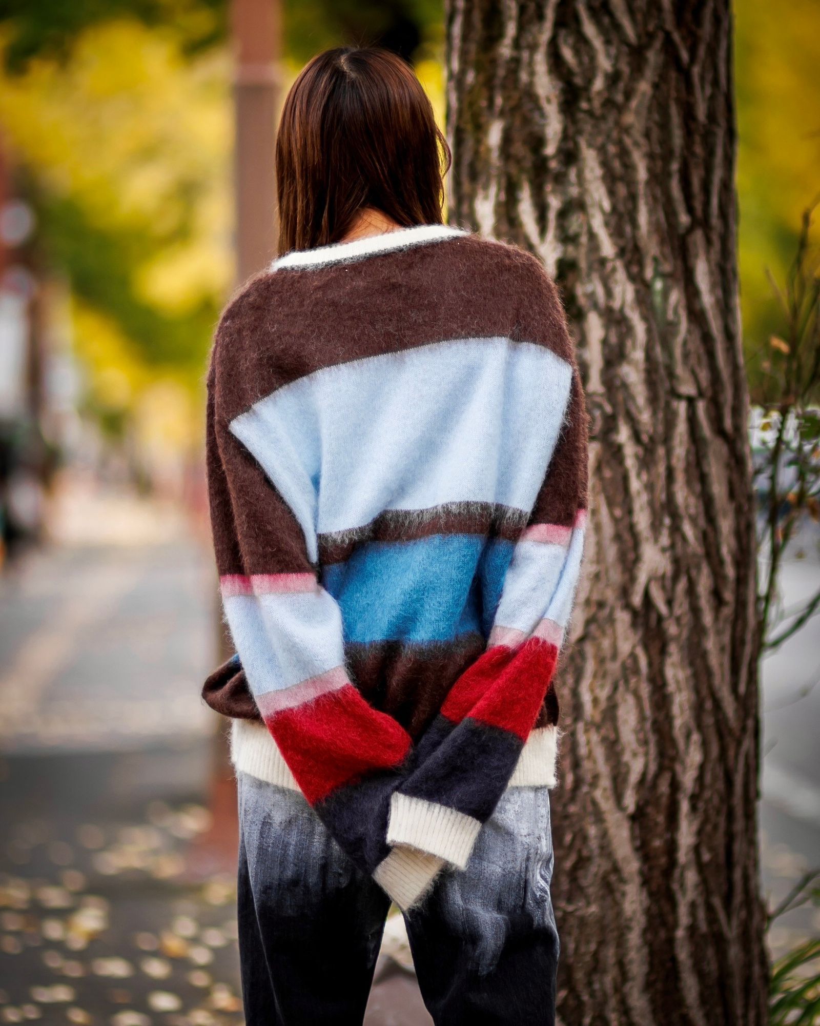 YOKE 新作MOHAIR BORDER SWEATER - KEITA MARUYAMA 30TH ANNIV. EXCLUSIVE-.style.2024.11.22