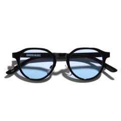 イズネスミュージックサングラス is-ness LARRY SUNGLASSES(BOSTON TYPE)BLACK-BLUE