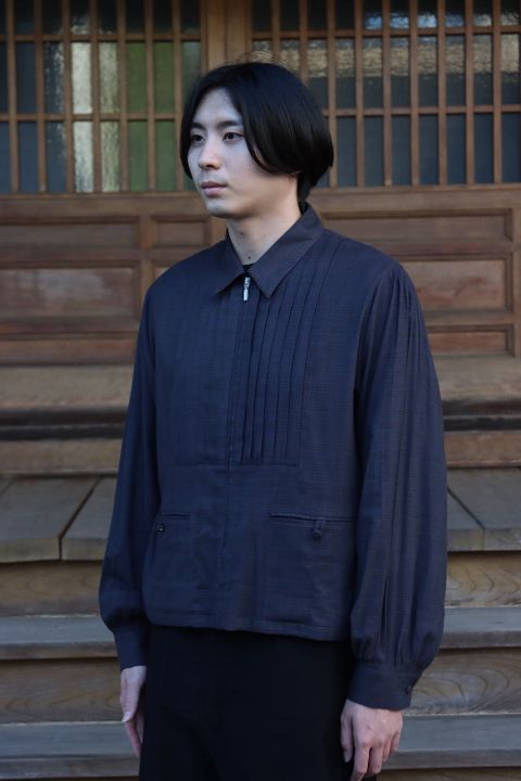 MATSUFUJI Flannel Check Pleats Jacket(M213-0301) style.2021.10.11.
