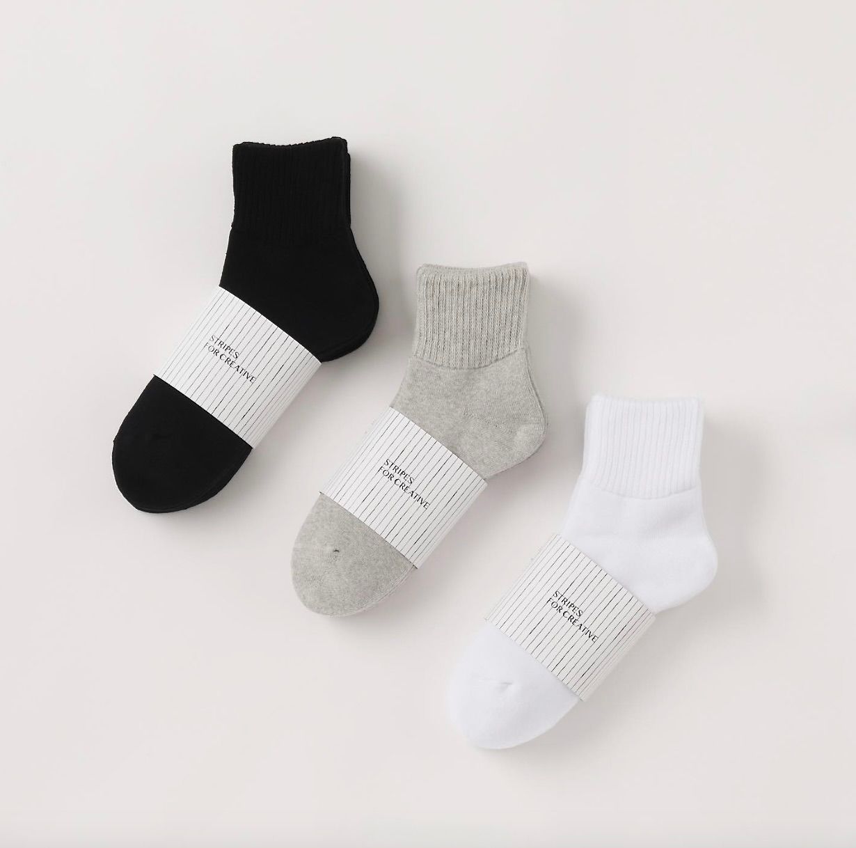 S.F.C 25SS エスエフシー 3P SHORT SOCKS(SFCSS25AC04)Black