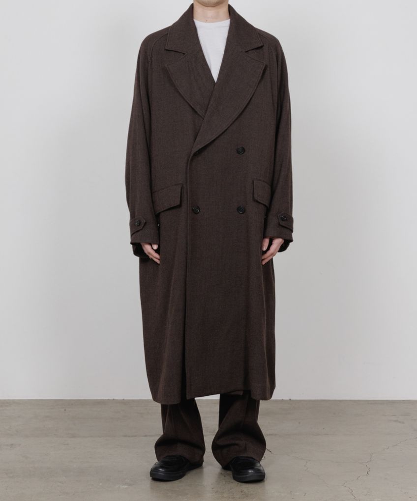 マーカ 26AW GREAT COAT(M26C10CO01C)BROWN BIRD’S-EYE☆新作発売！