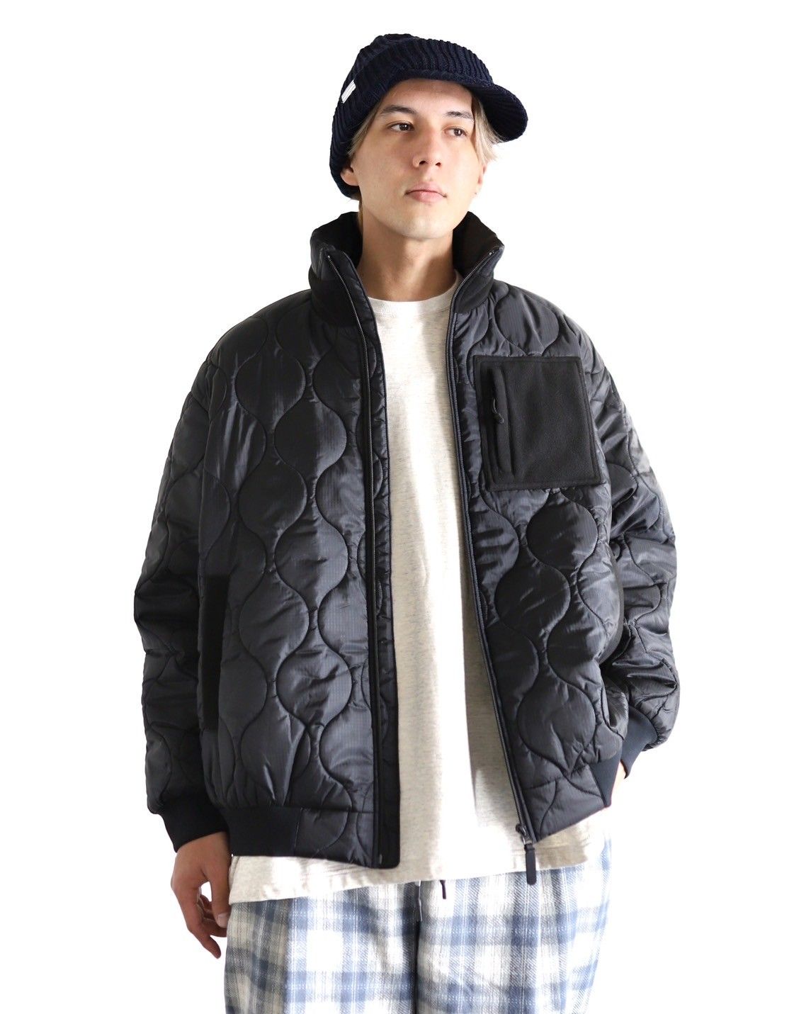 S.F.C-Stripes For Creative エスエフシー QUILTED PUFF JACKET