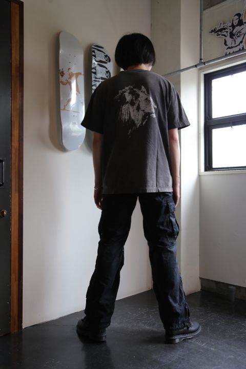 ©︎SAINT M×××××× T-SHIRT SHEEP LION (SM-A21-0000-003) BLACK style.2021.7.9