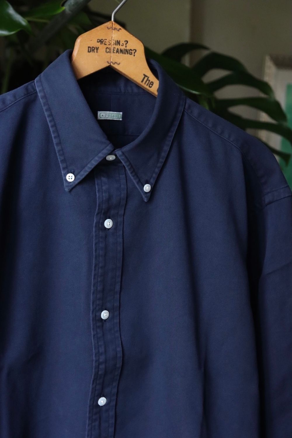 A.PRESSE - アプレッセ ボタンダウンシャツ BD Shirt (22AAP-02-07H)NAVY | mark