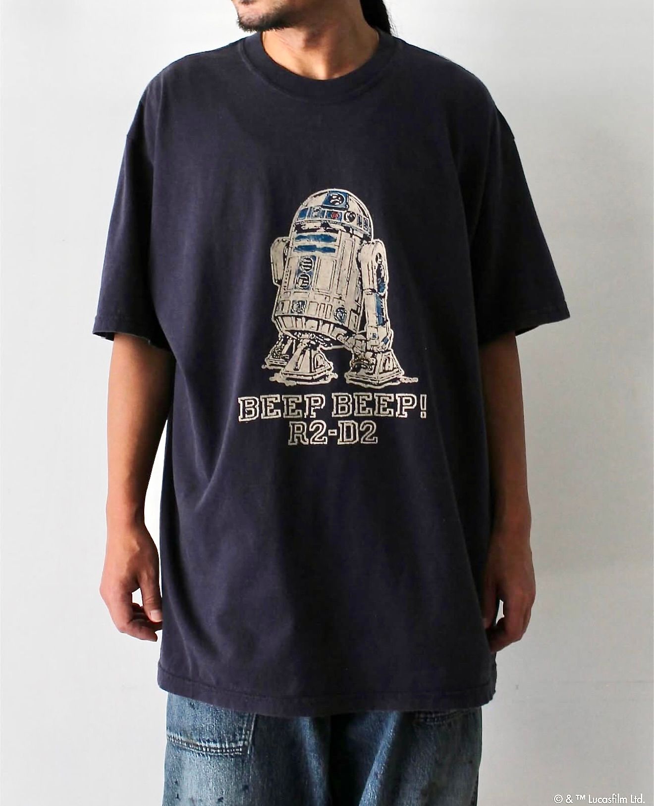 BOWWOW - BOW WOW バウワウ R2-D2 TEE(BW252-R2T)AGED NAVY☆7月