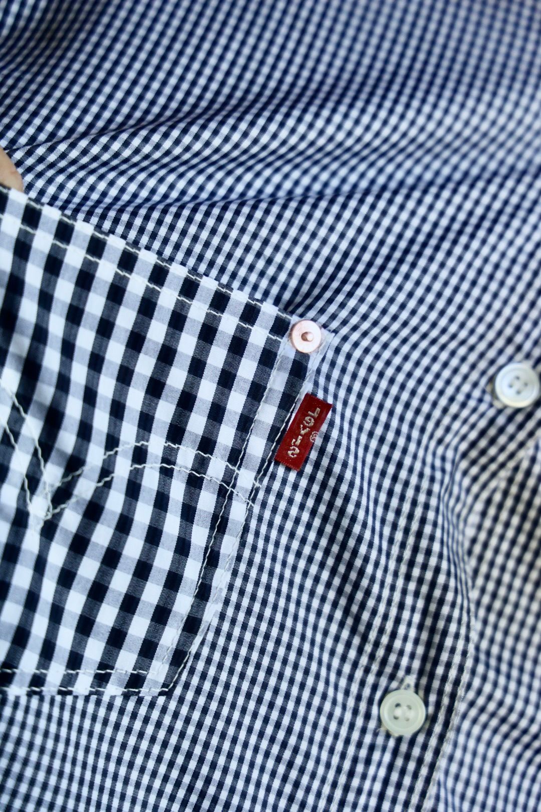 eYe JUNYA WATANABE MAN 24SS Levi's Wネームチェックシャツスタイル