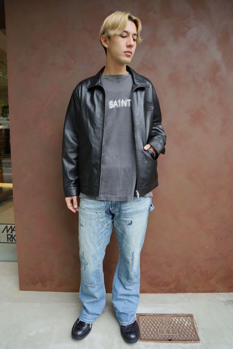 LASTMAN  LEATHER DRIZZLER JACKET スタイル