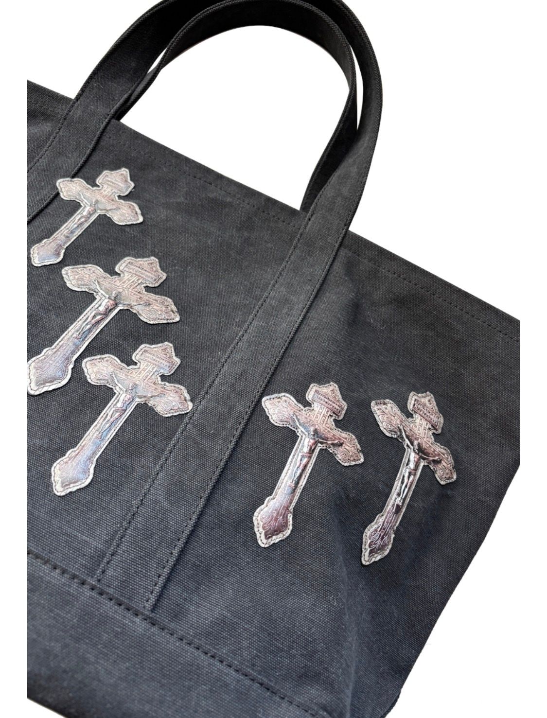 トーキングアバウト ジ アブストラクション 25AW CROSS TOTE BAG L (2526AW-AC-008)BLACK☆新作発売！