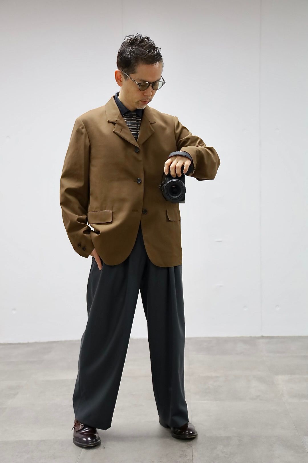 MARKAWARE 26SS SACK COAT"BURNT UMBER"スタイル