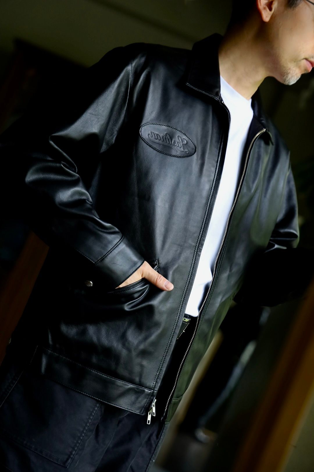 LASTMAN 24AW ラストマン大久保篤志 LEATHER DRIZZLER JACKET