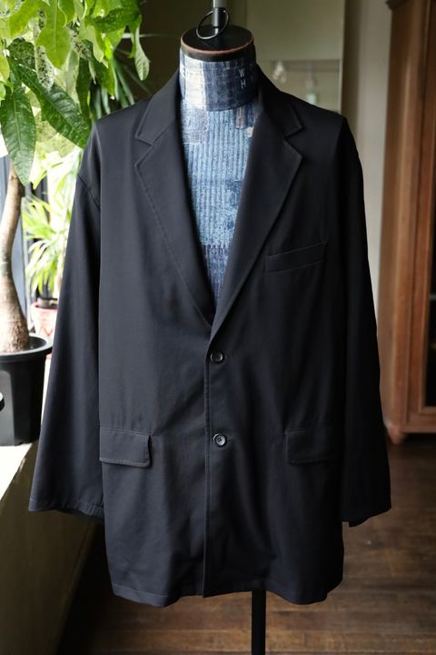 グラフペーパー 25AW Fulled Wool Gabardine Oversized Jacket(GM253-20325)BLACK☆9月13日(土)12:00発売！