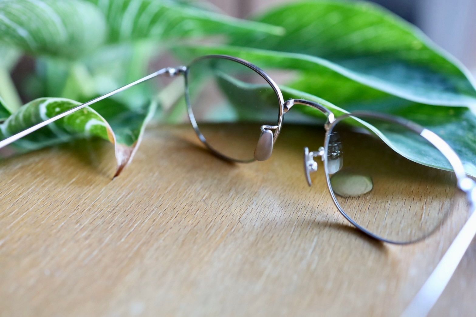 ノチノオプティカル KOUGETSU NOCHINO-N13 #2 PLUTINUM SILVER × GREY GREEN to D.GREY (調光モデル)☆11月22日(土)発売！