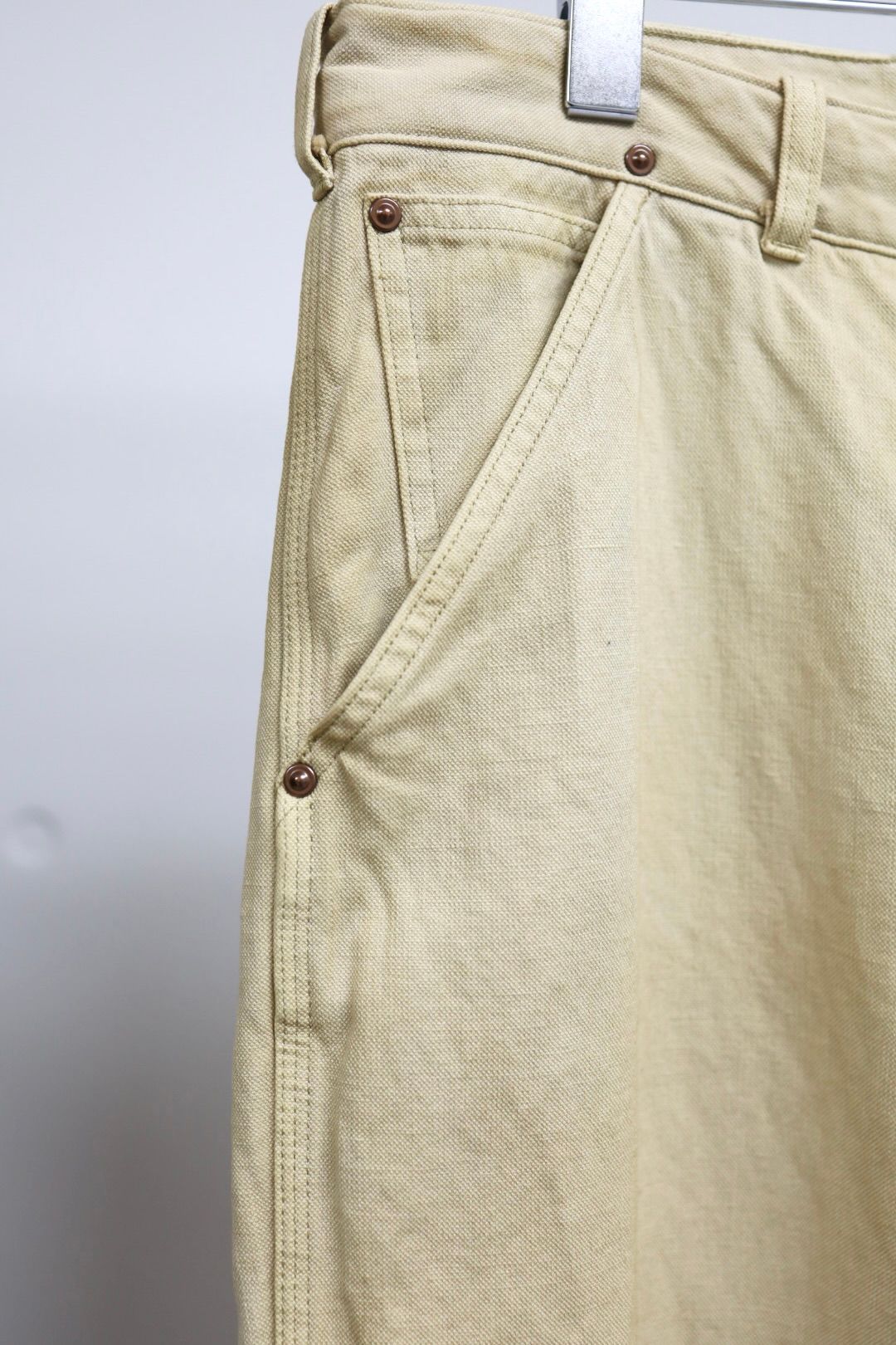 アプレッセ 2026 STYLE1 Vintage Silk Hemp Painter Pants (26SAP-04-07)BEIGE☆1月24日(土)発売！