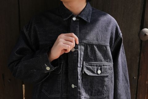 Graphpaper Colorfast Denim Blouson(GM204-30234B) style.2021.3.13.