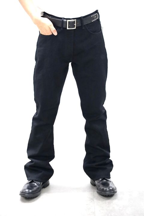 ©SAINT M×××××× 26SS BLACK DENIM PANTS/FLAREスタイル