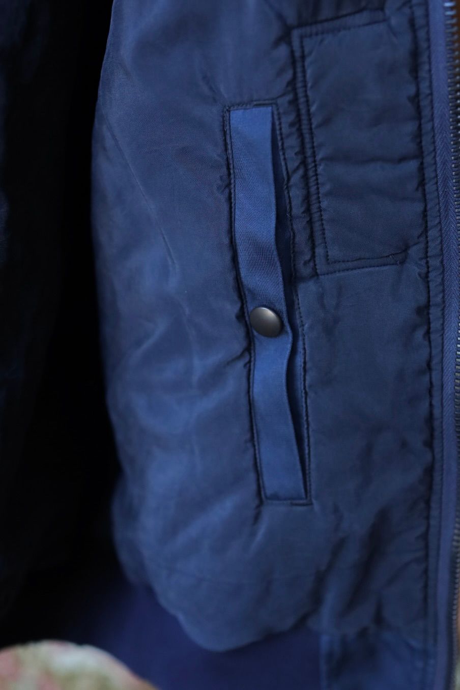 アプレッセ 2025 STYLE2 Vintage Silk Flight Jacket(25AAP-01-26)NAVY☆10月25日(土)発売!