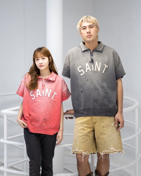 セントマイケル 新作SAINT HALF ZIP SWEAT style.2026.4.10