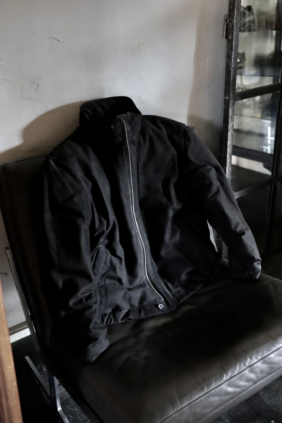 アプレッセ 2025 STYLE2 Nubuck Leather Down Jacket(25AAP-01-01)BLACK☆11月8日(土)発売！