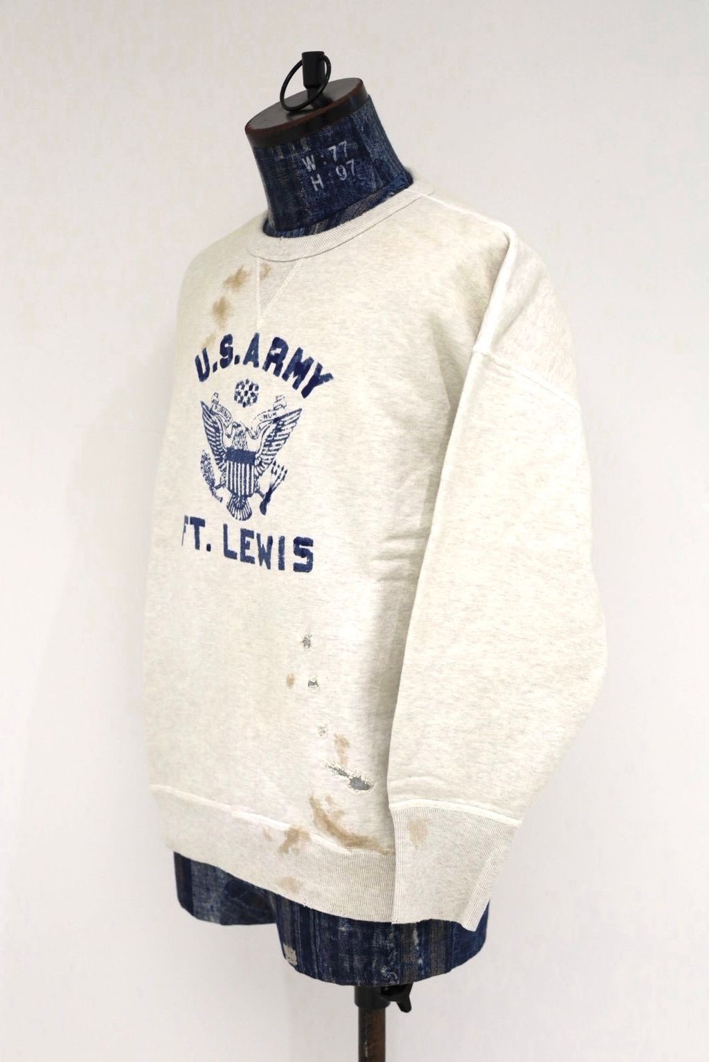 BOW WOW 26FW REPAIRED DOUBLE V SWEATSHIRT - U.S.ARMY(BWU-RDVSA)OATMEAL☆9月5日(土)11:00発売！