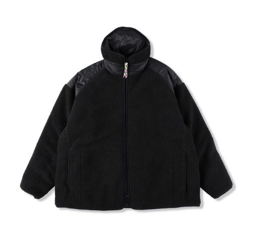 イズネス 25AW REVERSIBLE FLEECE DOWN JACKET is-ness×TAION (25AW_34_1007AWDOWNJK01)BLACK☆新作発売！